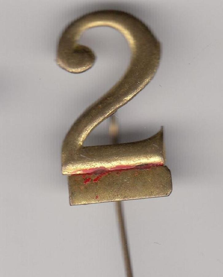 NR 2 Leger speldje, Verzamelen, Militaria | Algemeen, Landmacht, Embleem of Badge, Nederland, Ophalen of Verzenden