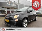 Fiat 500 Cabrio 0.9 TwinAir Turbo 500S Sportintr, Climate co, Auto's, Zwart, Bedrijf, Handgeschakeld, 26 km/l