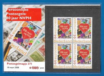 Postzegelmapje 371 - Persoonlijke Postzegels: 80 jaar NVPH  beschikbaar voor biedingen