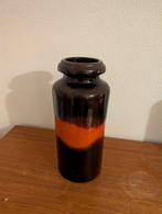 West Germany vaas - 30cm - bruin/oranje, Antiek en Kunst, Antiek | Vazen, Ophalen of Verzenden