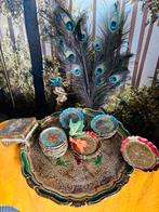 Vintage Floretine set Dienblad, Antiek en Kunst, Ophalen of Verzenden