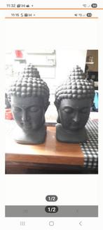 2 boeddha hoofden, Ophalen of Verzenden