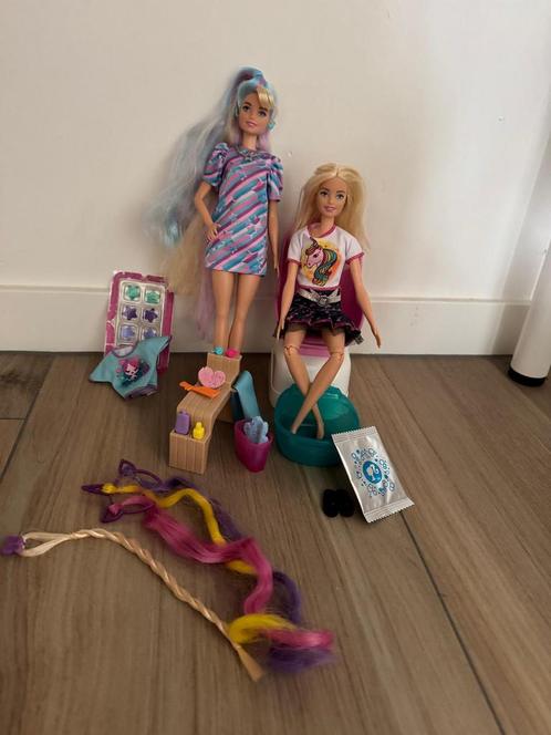 Barbie Mani/Pedi Set, Kinderen en Baby's, Speelgoed | Poppen, Zo goed als nieuw, Barbie, Ophalen of Verzenden