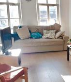 Ikea 2-persoons slaapbank beige met opbergruimte, Huis en Inrichting, Ophalen, Gebruikt, 150 tot 200 cm, Tweepersoons