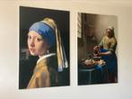 Laatste kans: 2 meesterwerken van Johannes Vermeer op glas, Ophalen, Zo goed als nieuw, Schilderij, 75 cm of meer
