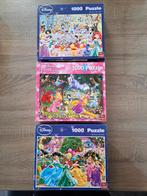 Disney Puzzels - 1000 Stukjes - 3 Stuks, Ophalen, 500 t/m 1500 stukjes, Zo goed als nieuw, Legpuzzel