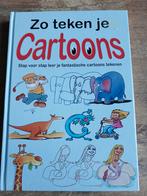 Zo teken je cartoons, Hobby en Vrije tijd, Tekenen, Ophalen of Verzenden, Zo goed als nieuw, Boek of Gids