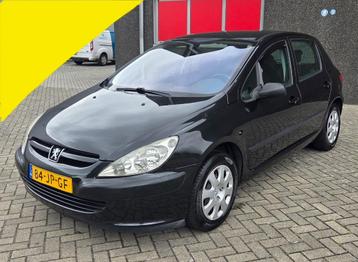 Peugeot 307 1.6 16V XR 5DR 2002 Zwart AIRCO / NIEUWE APK !! beschikbaar voor biedingen