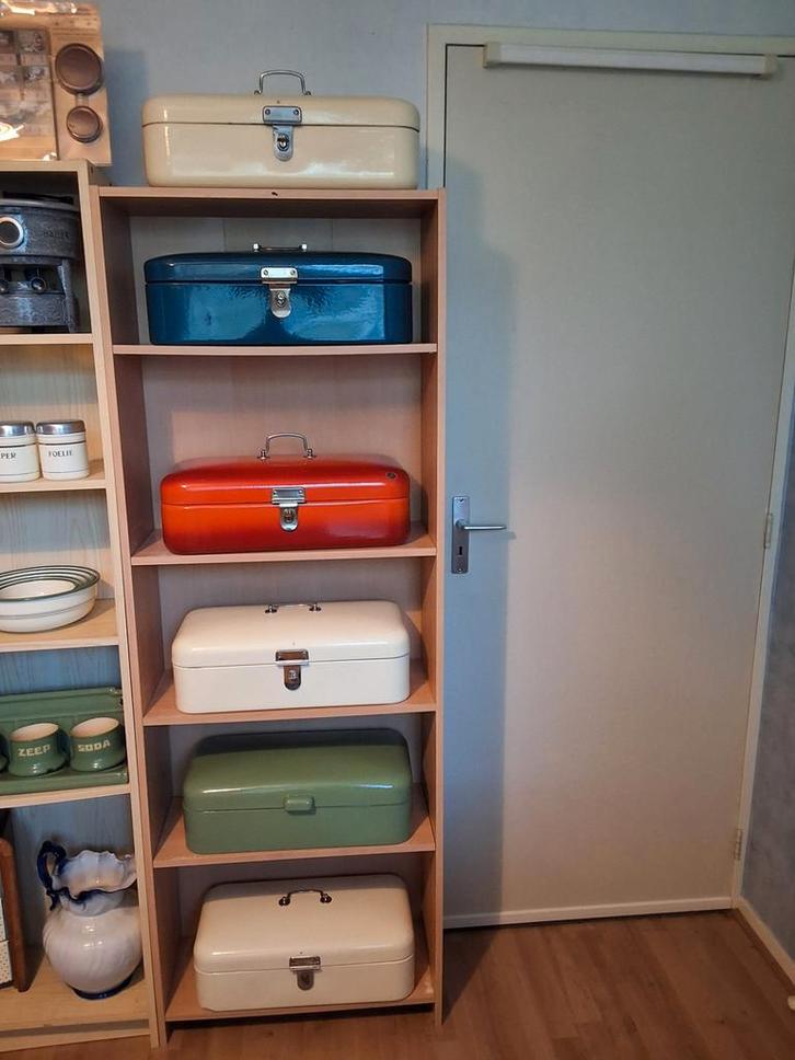 👌Hier staat ook Uw orgn.👍 EMAILLE BROODTROMMEL👍, Antiek en Kunst, Antiek | Emaille, Ophalen of Verzenden