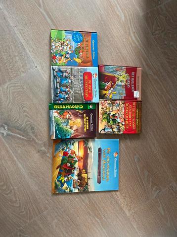 5 Geronimo Stilton boeken + gratis stripboek beschikbaar voor biedingen