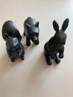 IKEA ALLUND Set of 3 Decorative Black Animals - Rabit, Ophalen of Verzenden