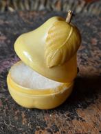 Super bijzondere antiek  Miniatuur peer Celluloid poederdoos, Verzenden, Gebruikt, Gehele gezicht, Toebehoren