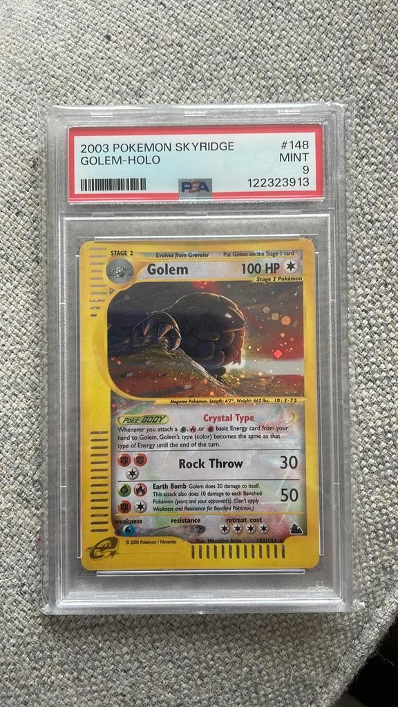 Crystal golem psa 9, Hobby en Vrije tijd, Verzamelkaartspellen | Pokémon, Nieuw, Losse kaart, Ophalen of Verzenden