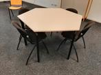 Zeshoekige tafel in 2 delen., Ophalen, Zo goed als nieuw, Vijf personen of meer, Rechthoekig