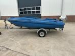 Jeanneau boot + trailer en honda 8pk buitenboordmoter, Watersport en Boten, Gebruikt, Tot 10 pk, Ophalen of Verzenden, 3 tot 6 meter