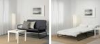 Handig en compact slaapbankje Ikea Hammarn, Ophalen, Tweepersoons, 140 cm, Zo goed als nieuw