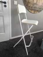 Ikea Franklin Barkruk - Wit, Huis en Inrichting, Krukjes, Ophalen, Zo goed als nieuw, Staal