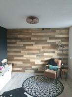 Sloophout plank oud hout in old oak of barnwood stijl, Ophalen, Gebruikt, Planken