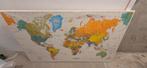 Wereldkaart op canvas, Antiek en Kunst, Kunst | Schilderijen | Abstract, Ophalen of Verzenden