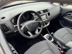 Kia Rio 1.2 CVVT Comf. Pack Airco Navi Lmv BT Nap, Auto's, Kia, Euro 5, Gebruikt, Zwart, 4 cilinders