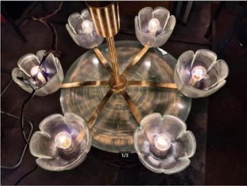 vintage Kalmar Murano kroonluchter mid-century beschikbaar voor biedingen