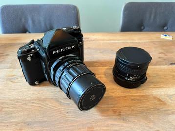 Pentax 67 (Mark III) + TTL-prisma + 45mm & 150mm lenzen beschikbaar voor biedingen
