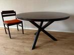 Originele jaren 70 Tafel (type Plataan) met 3 stoelen, Huis en Inrichting, Tafels | Eettafels, Ophalen, Gebruikt, 100 tot 150 cm