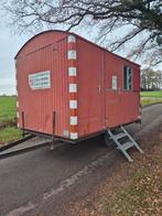 Grote Metalen Schaftkeet Schaftwagen Pipowagen Bouwkeet, Doe-het-zelf en Verbouw, Bouwketen en Schaftketen, Ophalen of Verzenden