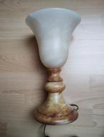 Mooie albasten tafel lamp, Huis en Inrichting, Lampen | Tafellampen, Ophalen of Verzenden, Zo goed als nieuw, Minder dan 50 cm