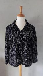 Miss Etam Plus zwarte blouse maat 52 viscose, Ophalen of Verzenden, Zo goed als nieuw, Miss Etam, Blouse of Tuniek