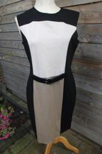 Jurk zwart/ bruin Caroline Biss mt 44 Vaste prijs, Zwart, Maat 42/44 (L), Ophalen of Verzenden, Zo goed als nieuw