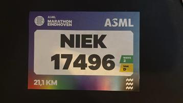 Startbewijs halve marathon Eindhoven afhalen Tilburg beschikbaar voor biedingen