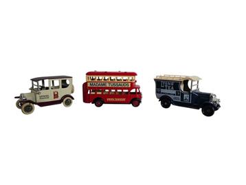 Set van 3 Vintage Reclame Modelauto’s – Die-Cast – Engeland beschikbaar voor biedingen