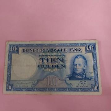 10 gulden Biljet² Koning Willem I uit 1945 in ZF- beschikbaar voor biedingen