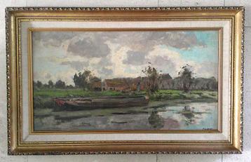 Polderlandschap ca. 1930 - Pieter de Regt 1877-1960 beschikbaar voor biedingen