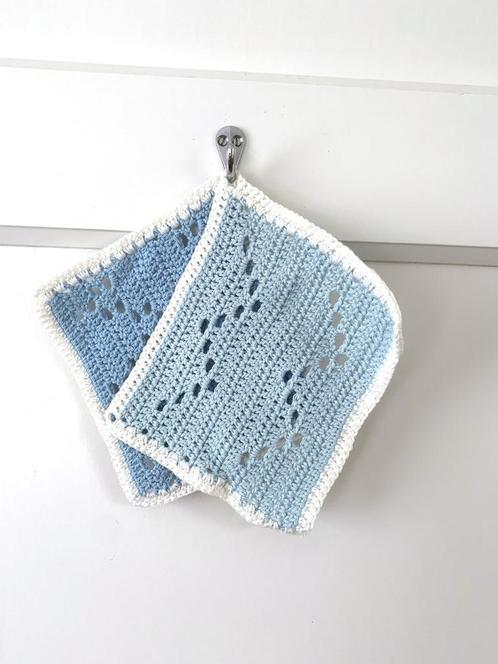 Handgemaakte Gehaakte Pannenlappen - Set van 2 - Vintage en, Huis en Inrichting, Keuken | Textiel, Zo goed als nieuw, Overige typen