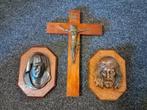 Kruisbeeld,  Maria, Jezus en wijwaterbakje, Verzamelen, Ophalen, Gebruikt, Beeld(je), Christendom | Katholiek