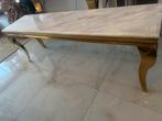 Marmer tv tafel met goud potten, Huis en Inrichting, Tafels | Salontafels, 50 tot 100 cm, 150 tot 200 cm, Ophalen of Verzenden