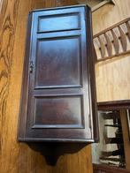 schattig antiek HOEKKAST hoekkastje met DEUR massief eiken, Antiek en Kunst, Ophalen