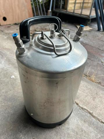 RVS drukvat , 10 ltr, 6 Bar beschikbaar voor biedingen