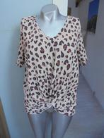 M&s mooie blouse bruin tijgerprint L, Bruin, Maat 42/44 (L), Ophalen of Verzenden, Zo goed als nieuw