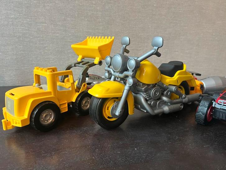 Grote Voertuigen + Lego Duplo Graafmachine, Kinderen en Baby's, Speelgoed | Speelgoedvoertuigen, Gebruikt, Ophalen of Verzenden