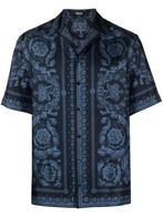 Versace Overhemd Blauw Maat M, Kleding | Heren, Overhemden, Ophalen of Verzenden, Zo goed als nieuw, Blauw