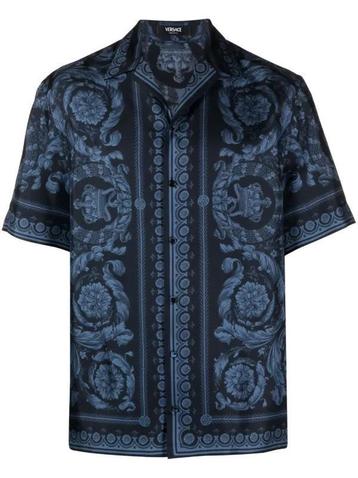 Versace Overhemd Blauw Maat M beschikbaar voor biedingen