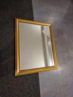 Grote Antieke spiegel met Gouden lijst, Antiek en Kunst, Antiek | Spiegels, Ophalen, Rechthoekig, 50 tot 100 cm, 100 tot 150 cm