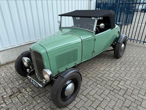 Ford Model A Hotrod Roadster Flathead NL Kenteken V8, Auto's, Oldtimers, Bedrijf, Ford USA, Benzine, Cabriolet, Handgeschakeld