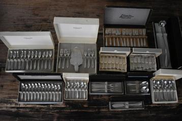 Gero Zilmeta 581 Visgraat bestek in cassette doosjes etuis beschikbaar voor biedingen