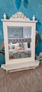 Mooie spiegel met een brocante look, Antiek en Kunst, Antiek | Spiegels, Ophalen, Rechthoekig