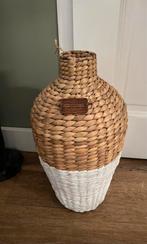Riviera maison rieten vaas, Huis en Inrichting, Woonaccessoires | Vazen, Ophalen, Overige kleuren, Minder dan 50 cm, Glas