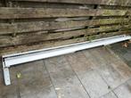 Zonnescherm 4m breed, 2.5m uitval - Stiksels los, Tuin en Terras, Zonneschermen, Ophalen, Gebruikt, 150 tot 300 cm, 250 cm tot 450 cm